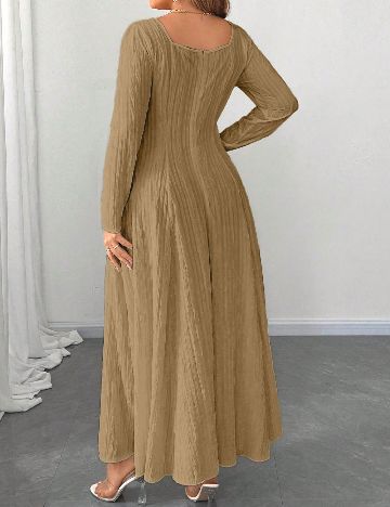 Rochie lunga SHEIN CURVE, maro