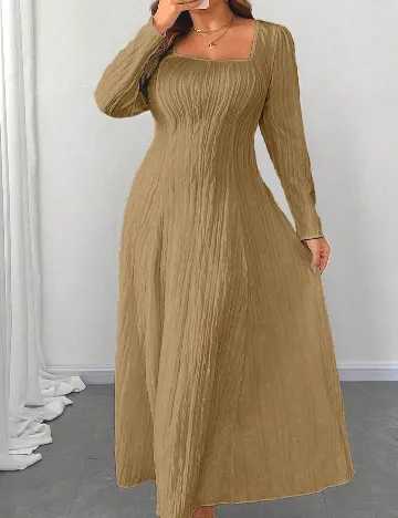 Rochie lunga SHEIN CURVE, maro