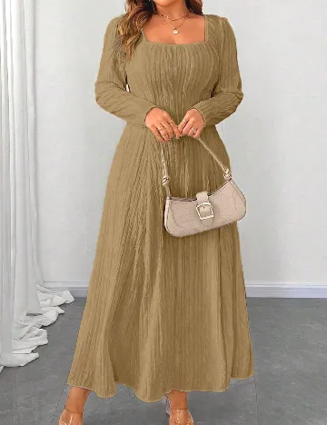 Rochie lunga SHEIN CURVE, maro