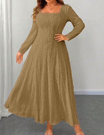 Rochie lunga SHEIN CURVE, maro
