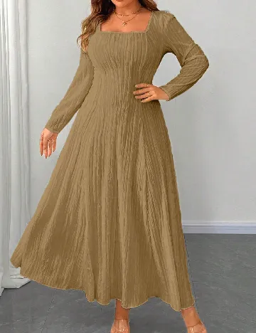 Rochie lunga SHEIN CURVE, maro