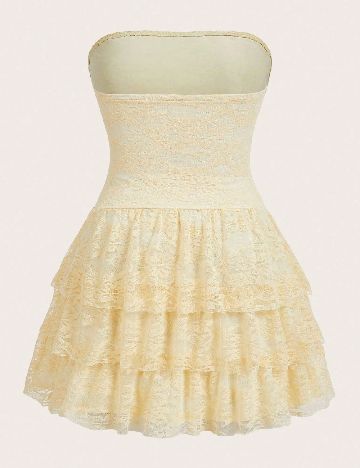 Rochie scurta SHEIN CURVE, galben