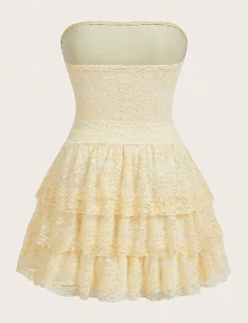 Rochie scurta SHEIN CURVE, galben
