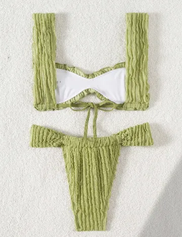 Costum de baie SHEIN, verde