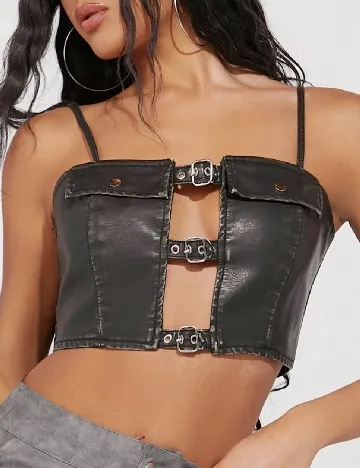 Top SHEIN, negru