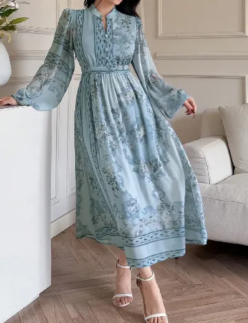 Rochie medie Dazy, albastru