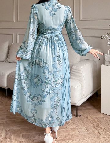 Rochie medie Dazy, albastru