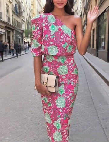 Rochie lunga SHEIN, roz
