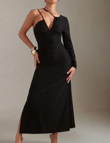 Rochie lunga Haute, negru