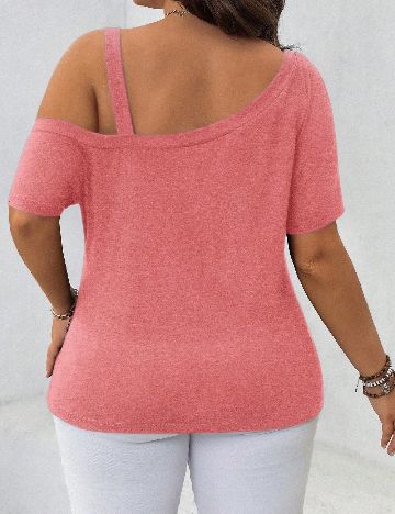 Tricou SHEIN CURVE, roz