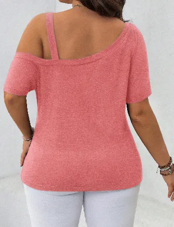 Tricou SHEIN CURVE, roz