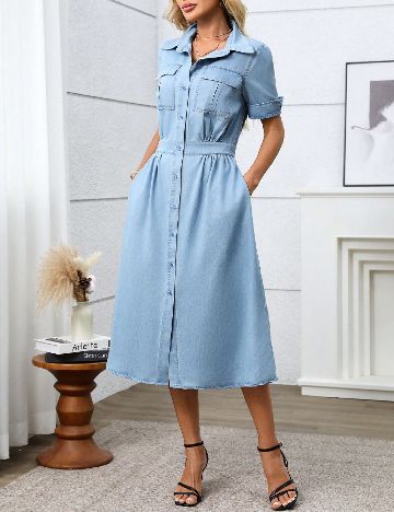 Rochie medie SHEIN, albastru