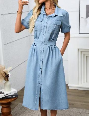 Rochie medie SHEIN, albastru