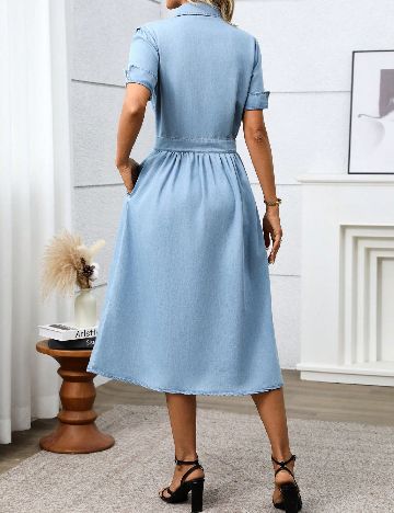Rochie medie SHEIN, albastru