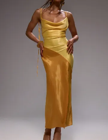 Rochie lunga Musera, galben