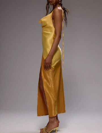 Rochie lunga Musera, galben