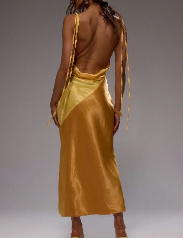 Rochie lunga Musera, galben