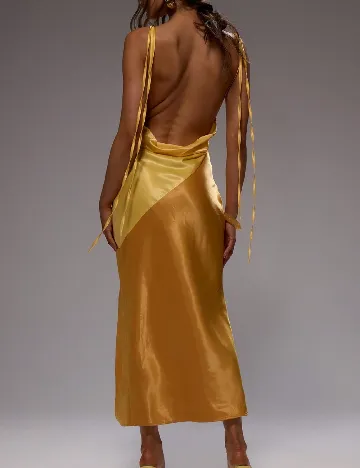 Rochie lunga Musera, galben