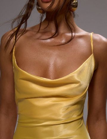 Rochie lunga Musera, galben
