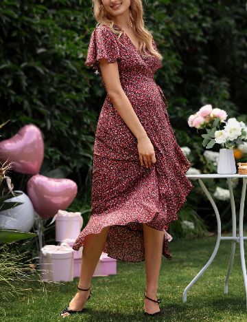 Rochie medie SHEIN Maternity, floral