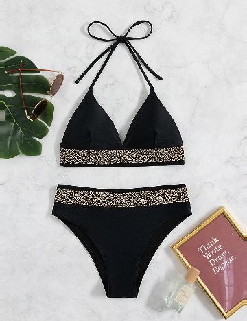 Costum de baie SHEIN, negru