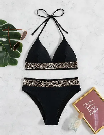 Costum de baie SHEIN, negru