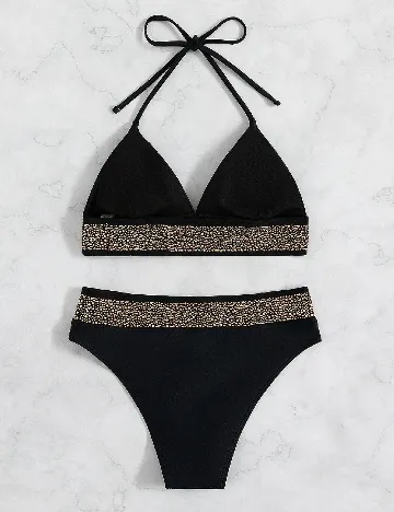 Costum de baie SHEIN, negru