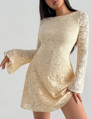 Rochie scurta SHEIN, crem