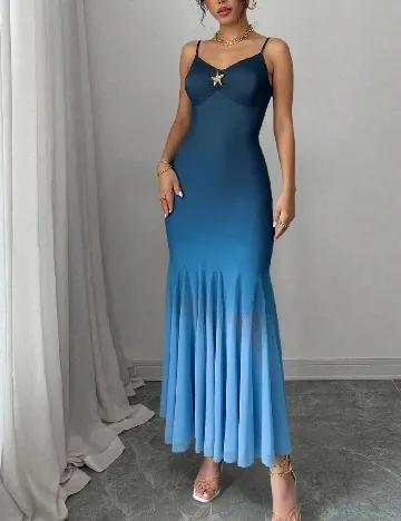 Rochie lunga SHEIN CURVE, albastru