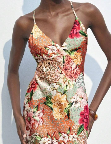 Rochie lunga SHEIN, floral print