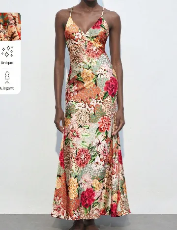 Rochie lunga SHEIN, floral print