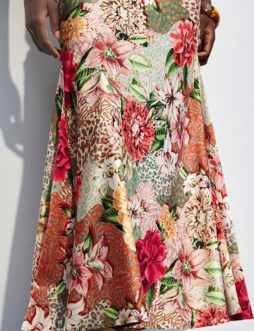Rochie lunga SHEIN, floral print