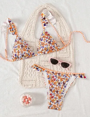 Costum de baie SHEIN, floral