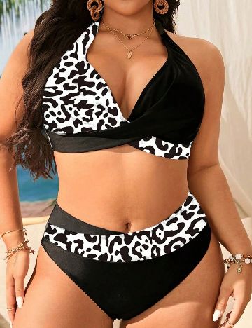 Costum de baie SHEIN CURVE, negru