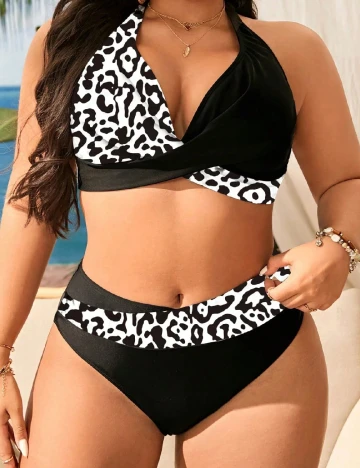 Costum de baie SHEIN CURVE, negru