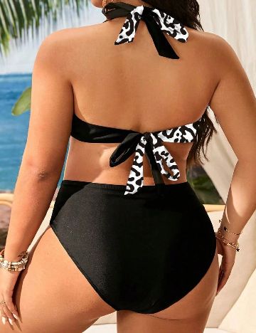 Costum de baie SHEIN CURVE, negru