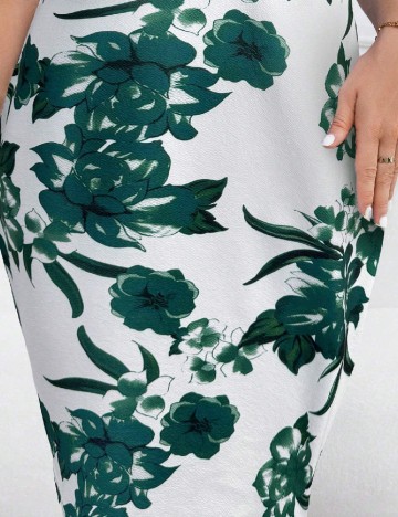Rochie scurta SHEIN CURVE, verde
