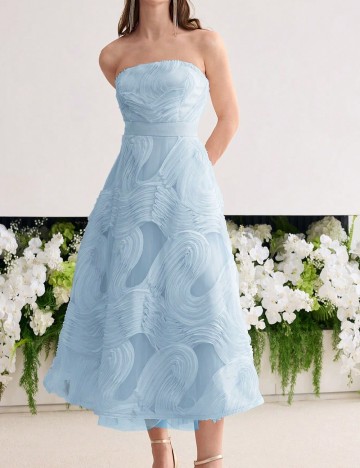 Rochie lunga MOTF, albastru