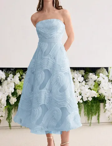 Rochie lunga MOTF, albastru