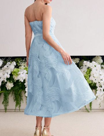 Rochie lunga MOTF, albastru