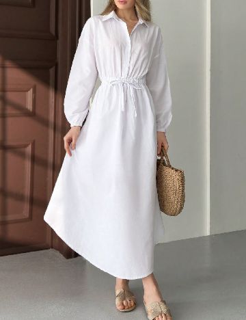 Rochie medie SHEIN, alb