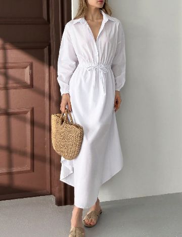 Rochie medie SHEIN, alb