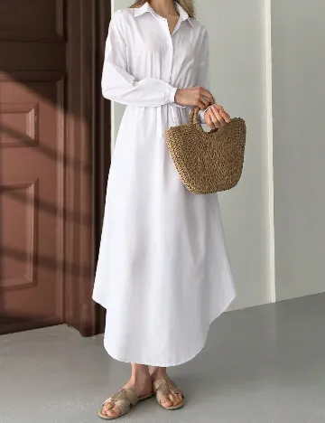 Rochie medie SHEIN, alb