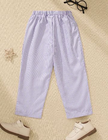 Pantaloni Shein Kids, mov