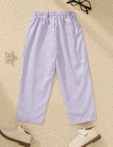 Pantaloni Shein Kids, mov