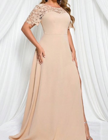 Rochie lunga SHEIN CURVE, bej