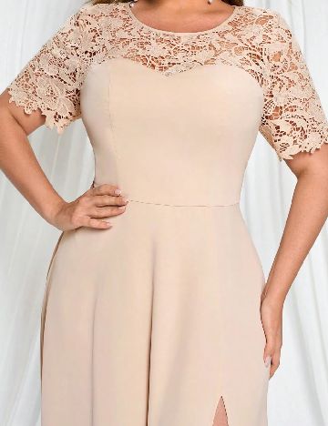 Rochie lunga SHEIN CURVE, bej