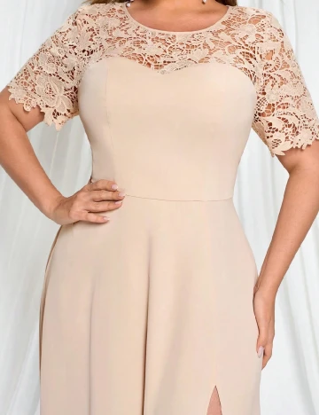 Rochie lunga SHEIN CURVE, bej