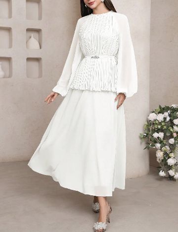 Rochie lunga SHEIN, alb