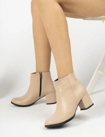 Botine Muggo, crem
